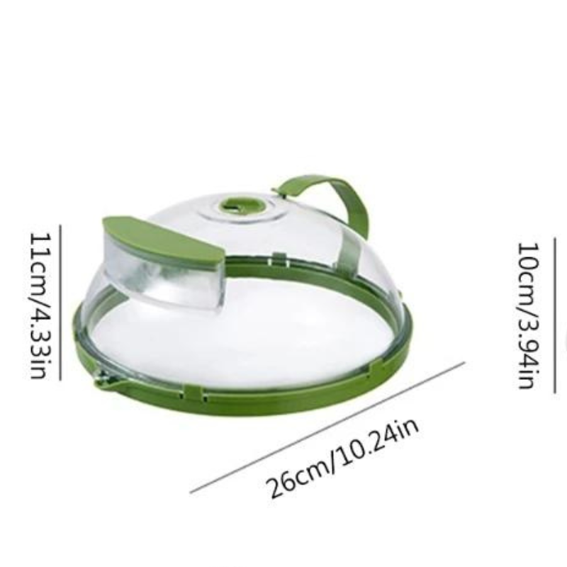 Tampa para micro-ondas com ventilação