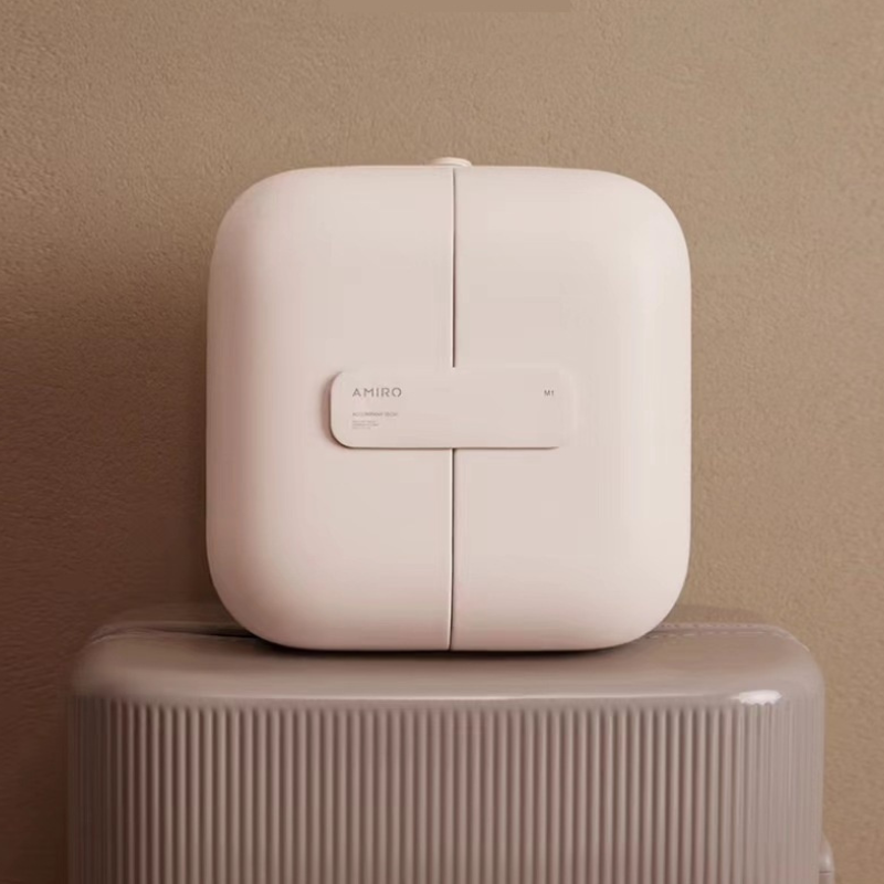 Organizador de cosméticos com espelho de luz LED