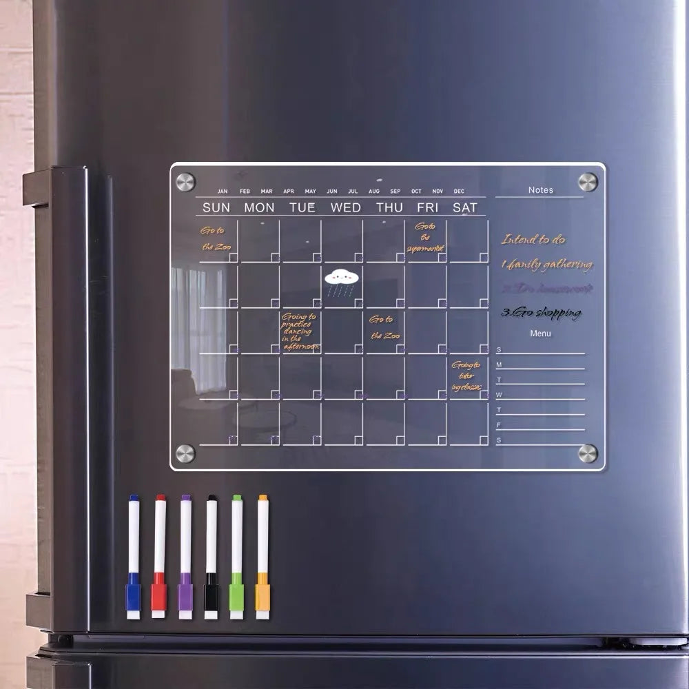 Quadro branco magnético para geladeira