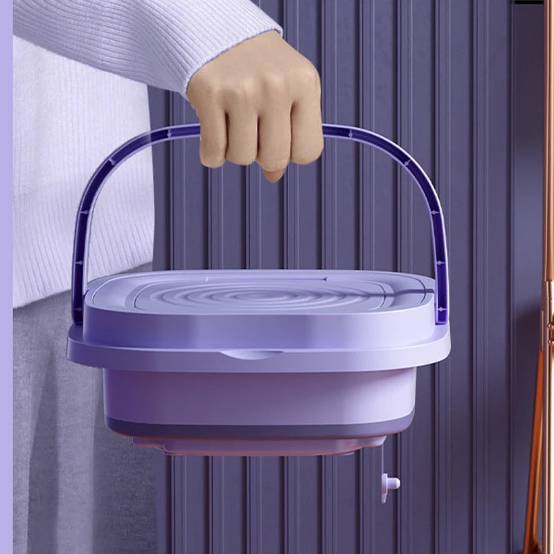 Máquina de lavar roupa dobrável portátil