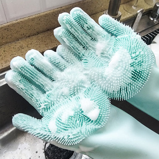 Guantes de Silicona para Limpieza