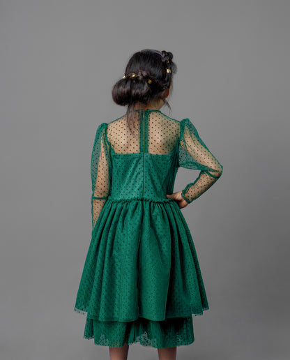 Vestido de tul bordado